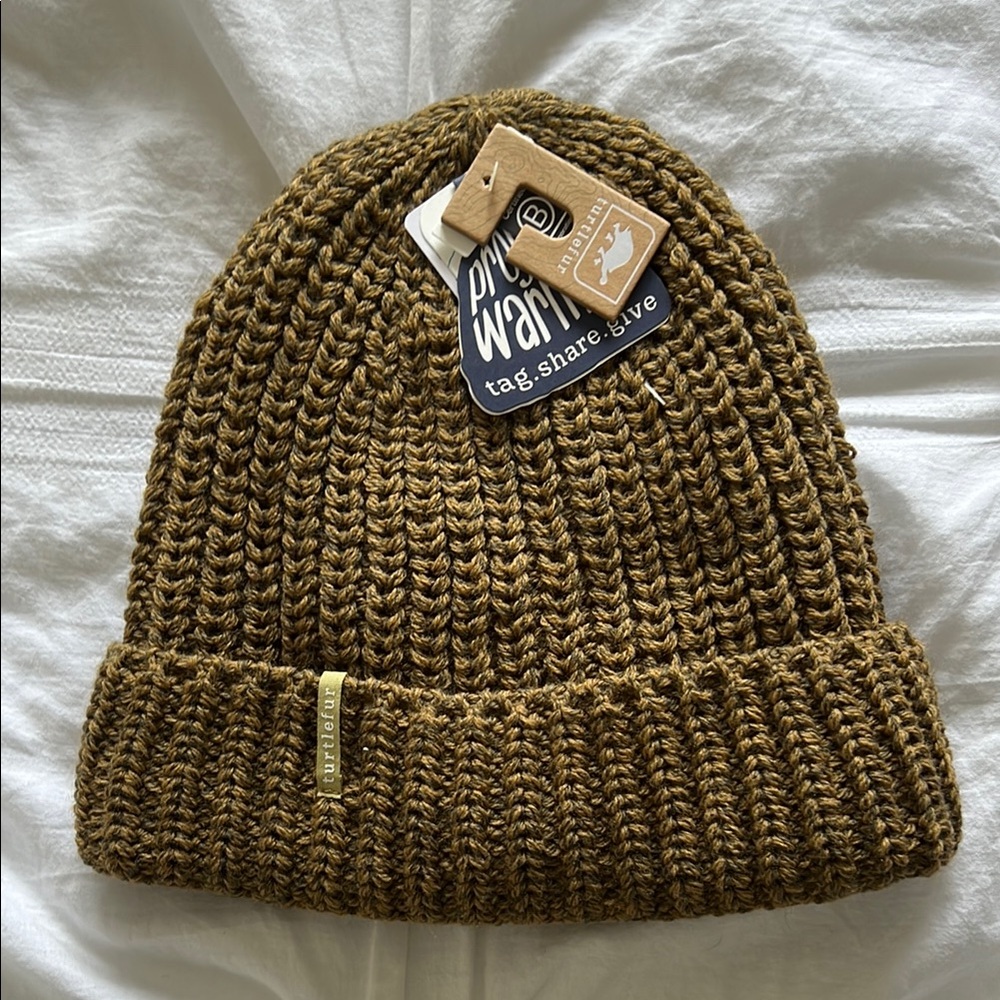 Warm Brown Knit Beanie